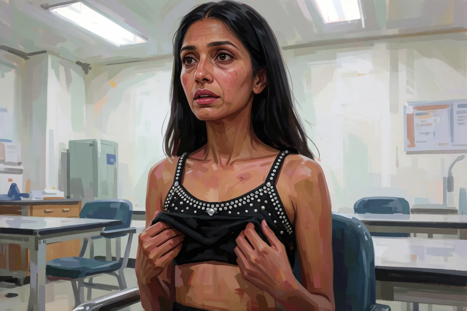 Ilustração do conto erótico: Eu me entreguei ao meu amo, amarrada diante de desconhecidos