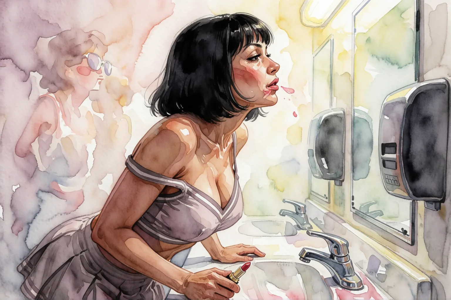 Escena 1 del relato: Me equivoqué de baño en la fiesta de la facultad