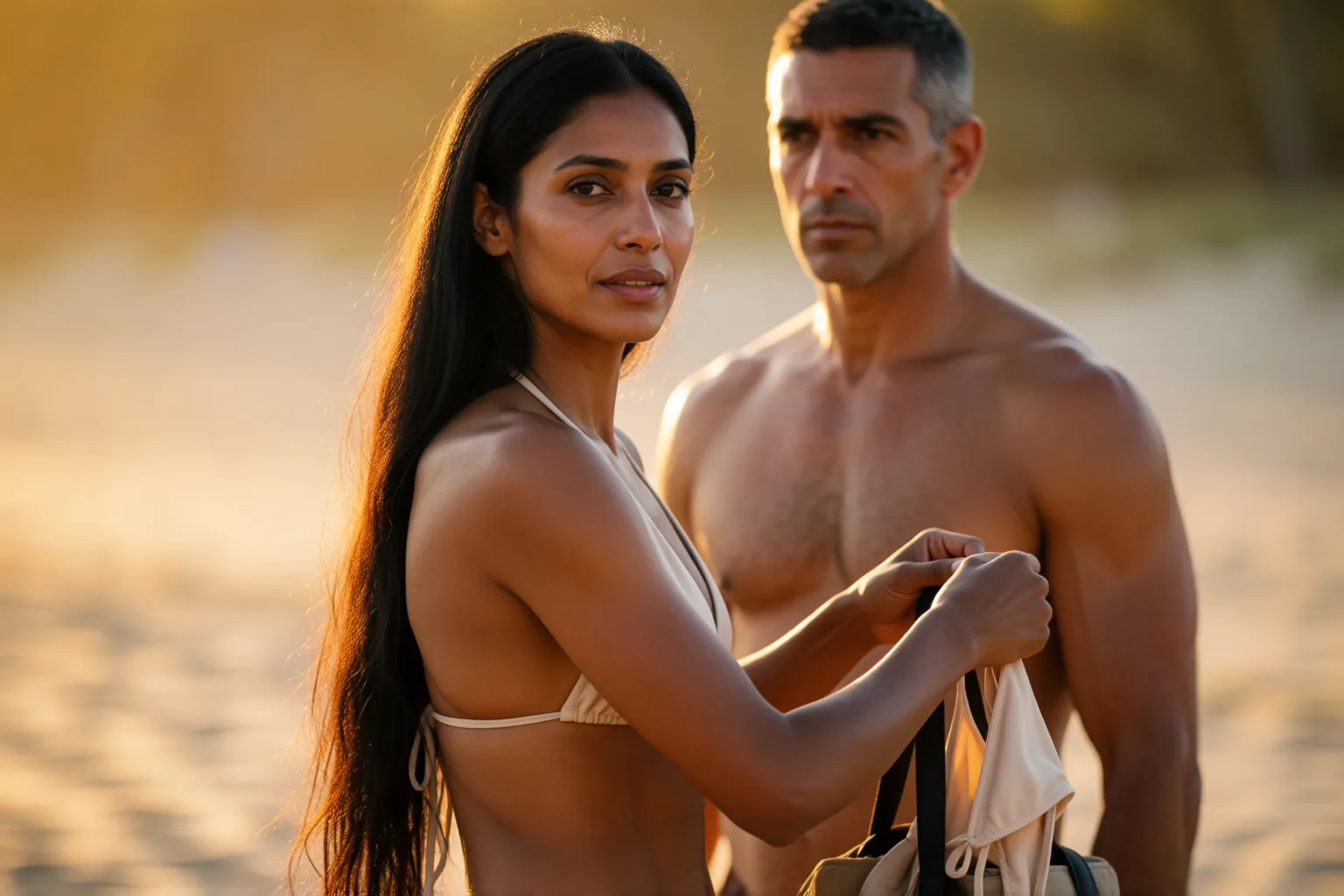 Escena 2 del relato: Me exhibí en la playa por su afán de controlarme
