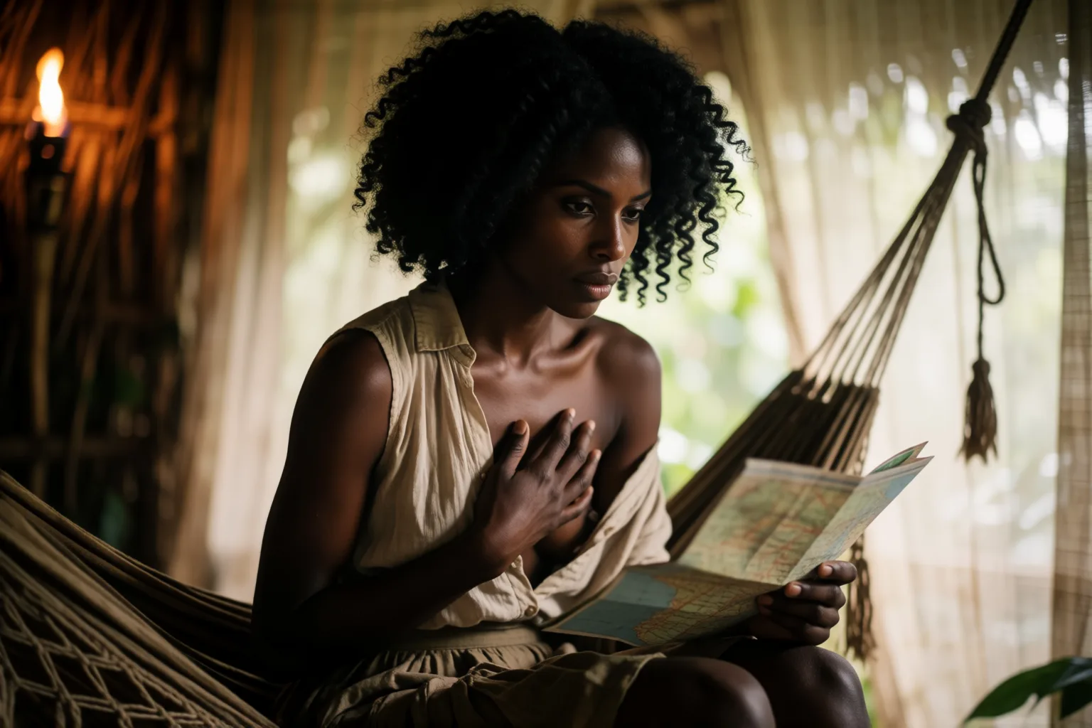Scène 1 de l'histoire : J’ai emmené mon amante de la jungle à la ville