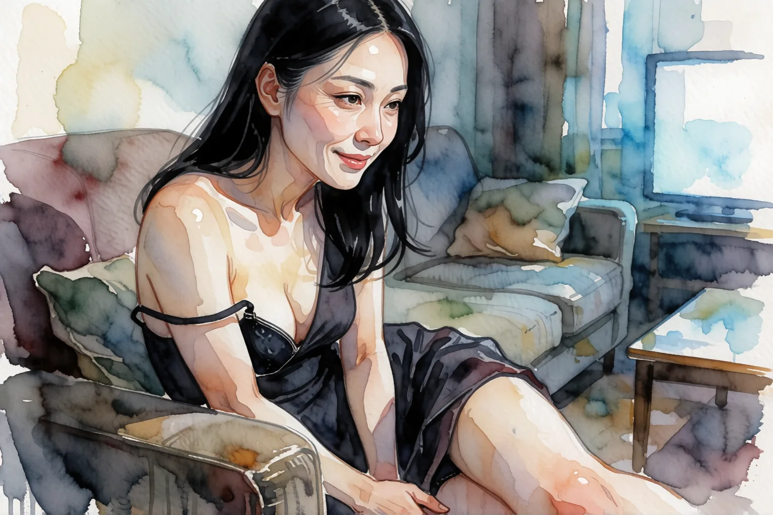 Ilustración del relato erótico: Me pidió que me tocara mientras su amiga dormía