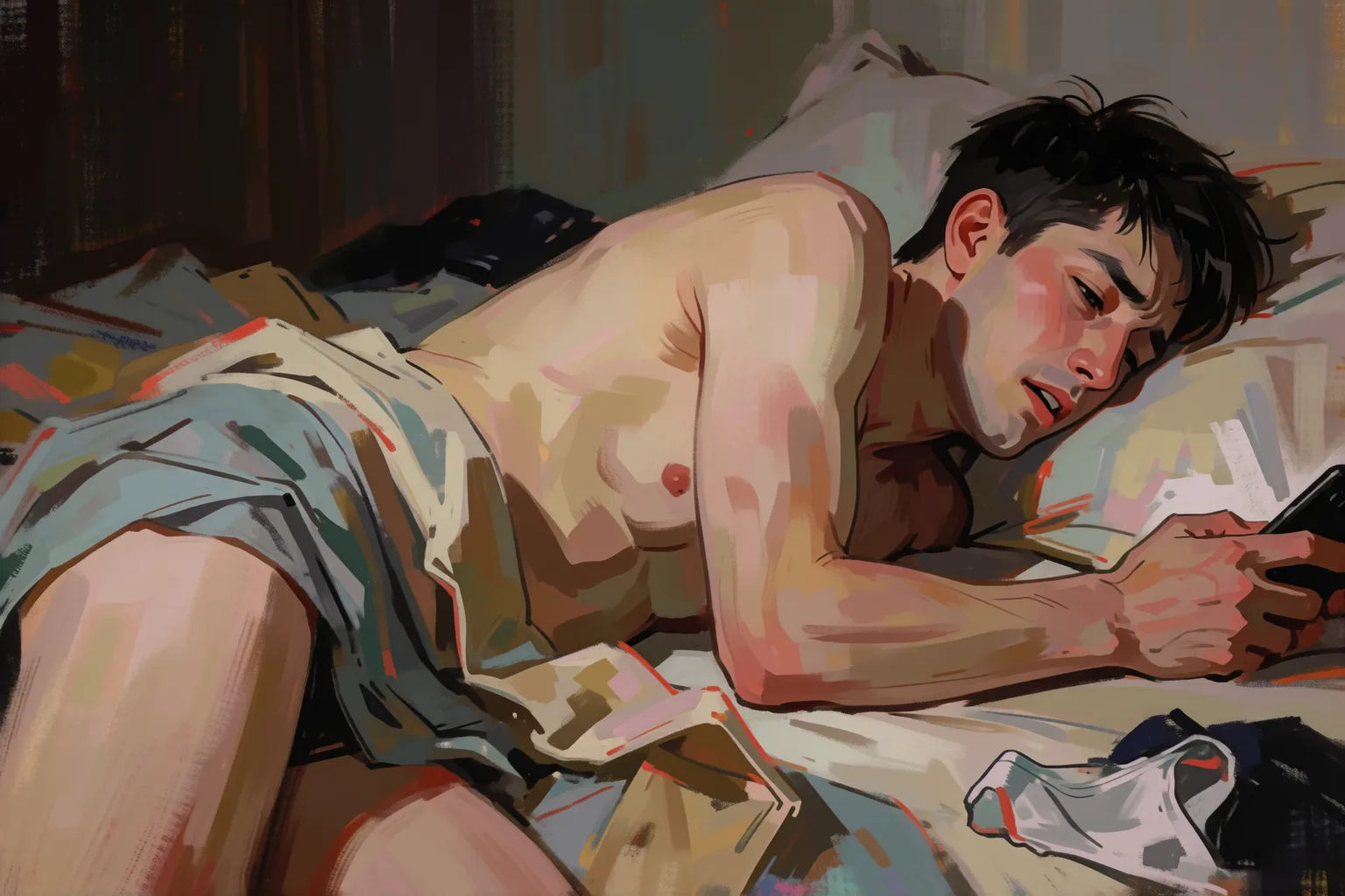 Escena 1 del relato: Mi ama decide cuándo soy un hombre y cuándo no