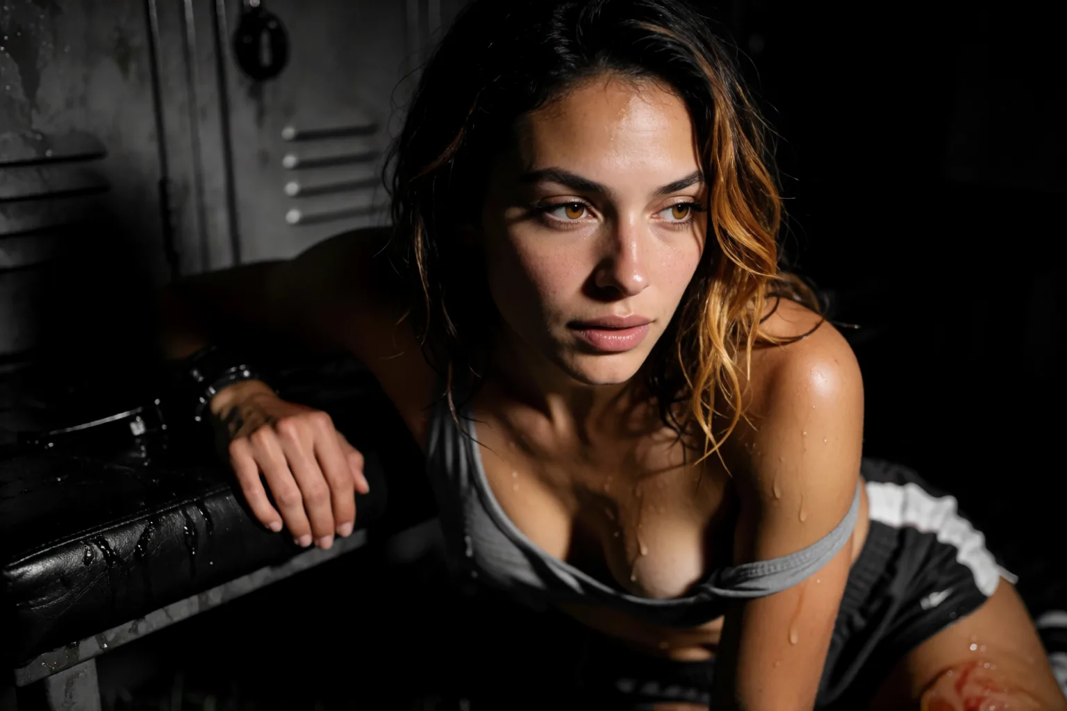 Erotic story illustration: My Captain Handed Me Over to the Locker Room Master