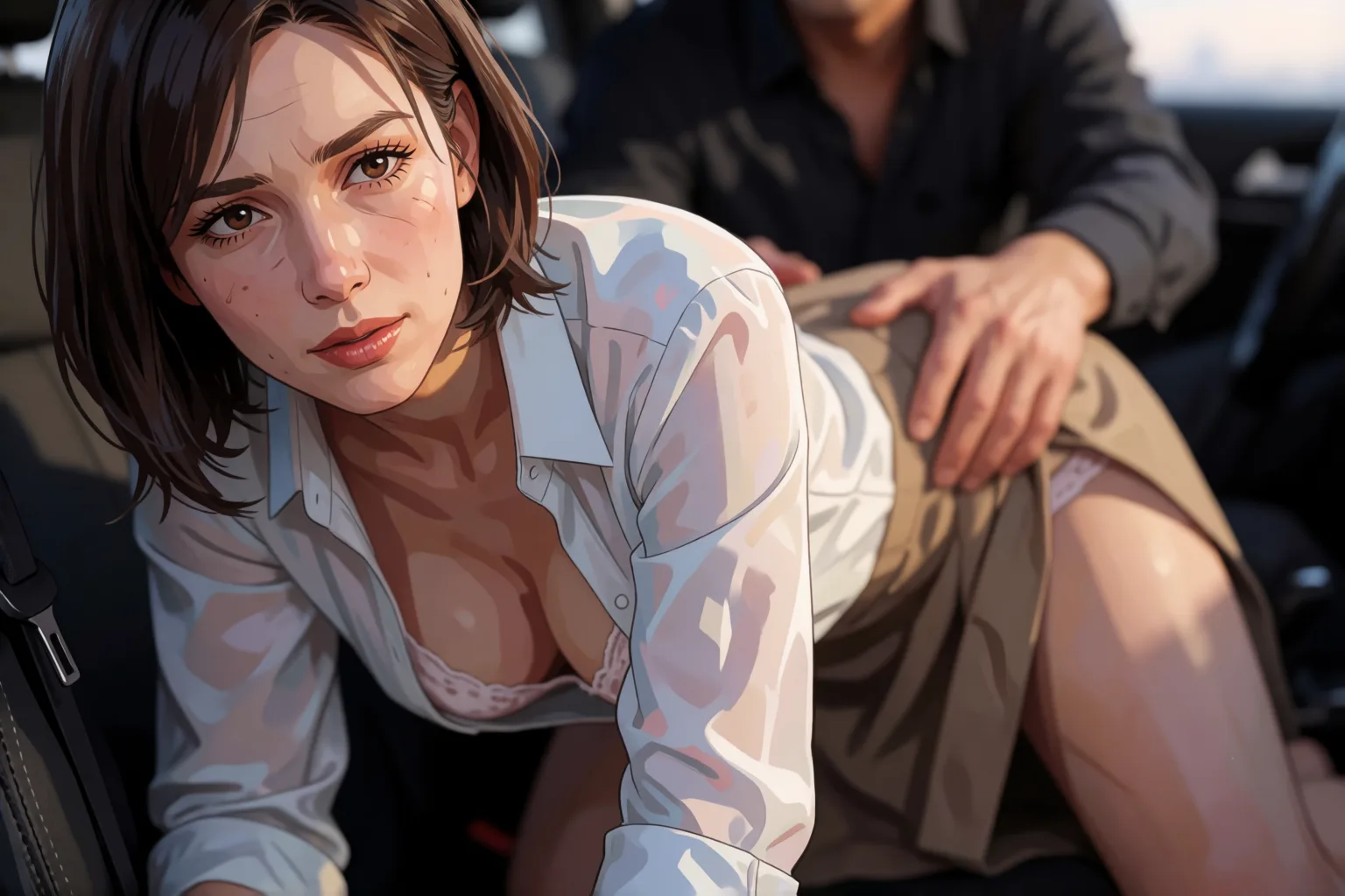 Escena 2 del relato: Mi esposa me confesó su escapada y quise compartirla