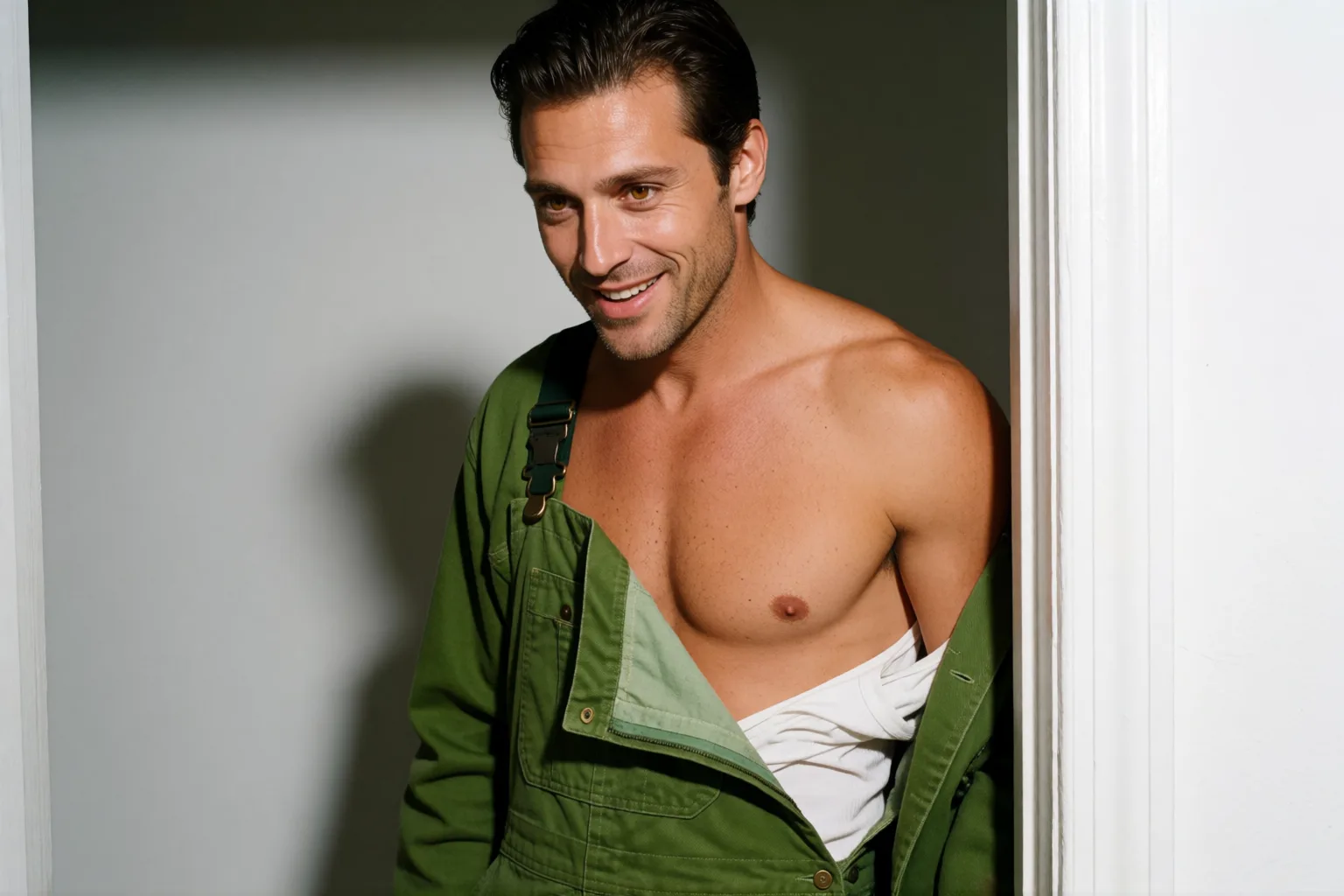 Erotic story illustration: My Man in the Overalls Came Back and the Night Was Ours Alone
