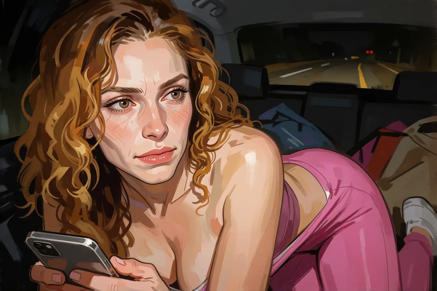 Cena 1 do conto: Minha mãe viajou sentada sobre mim a noite toda