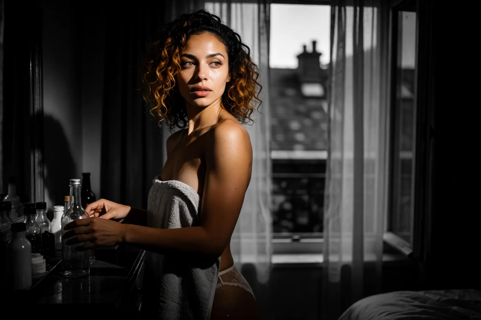 Erotic story illustration: My Husband Wanted the Neighbor to See Me Naked