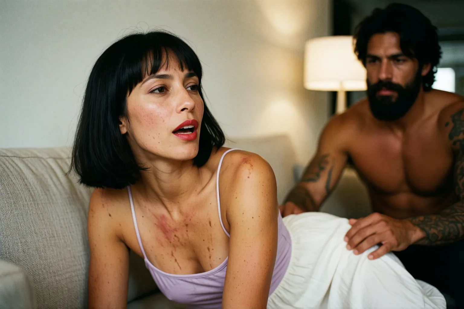 Scene 2 of the story: My Girlfriend Accepted the Challenge at the Club and I Just Watched