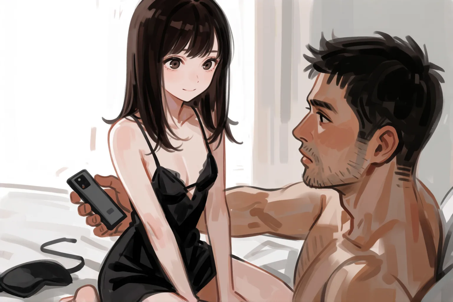 Escena 2 del relato: Mi novia tímida descubrió que le gustaba dominarme