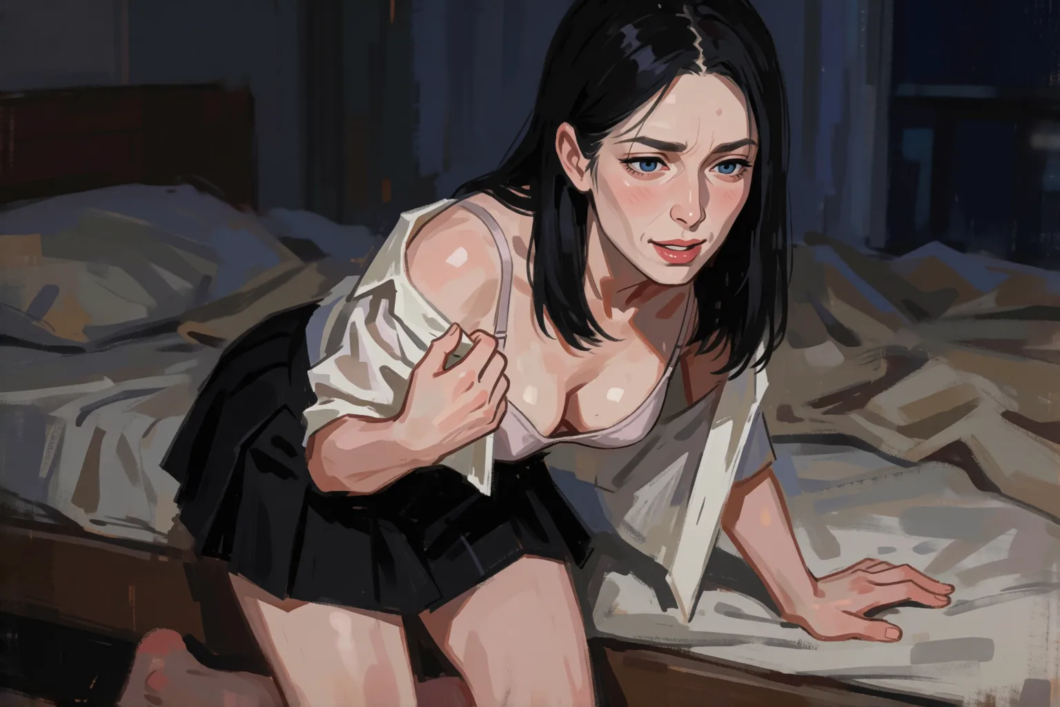 Erotic story illustration: My boyfriend fantasized about a wife swap