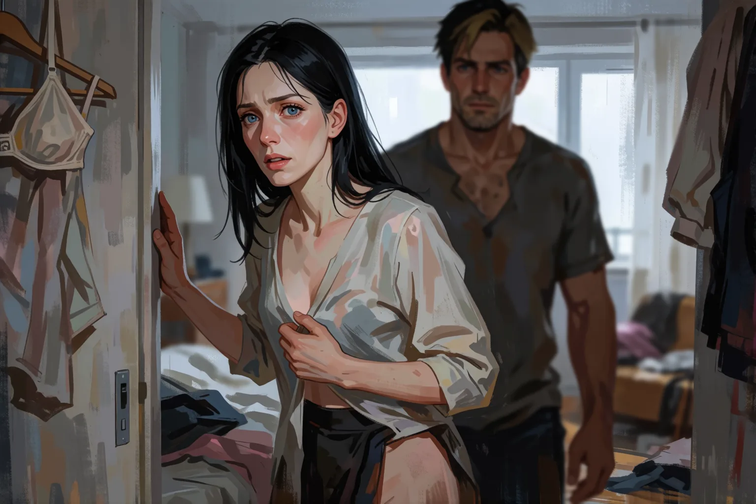 Scene 2 of the story: My boyfriend fantasized about a wife swap