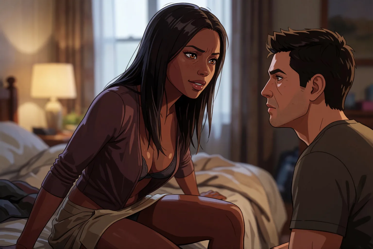 Scene 2 of the story: My Boyfriend Denied That He Liked Being Cucked