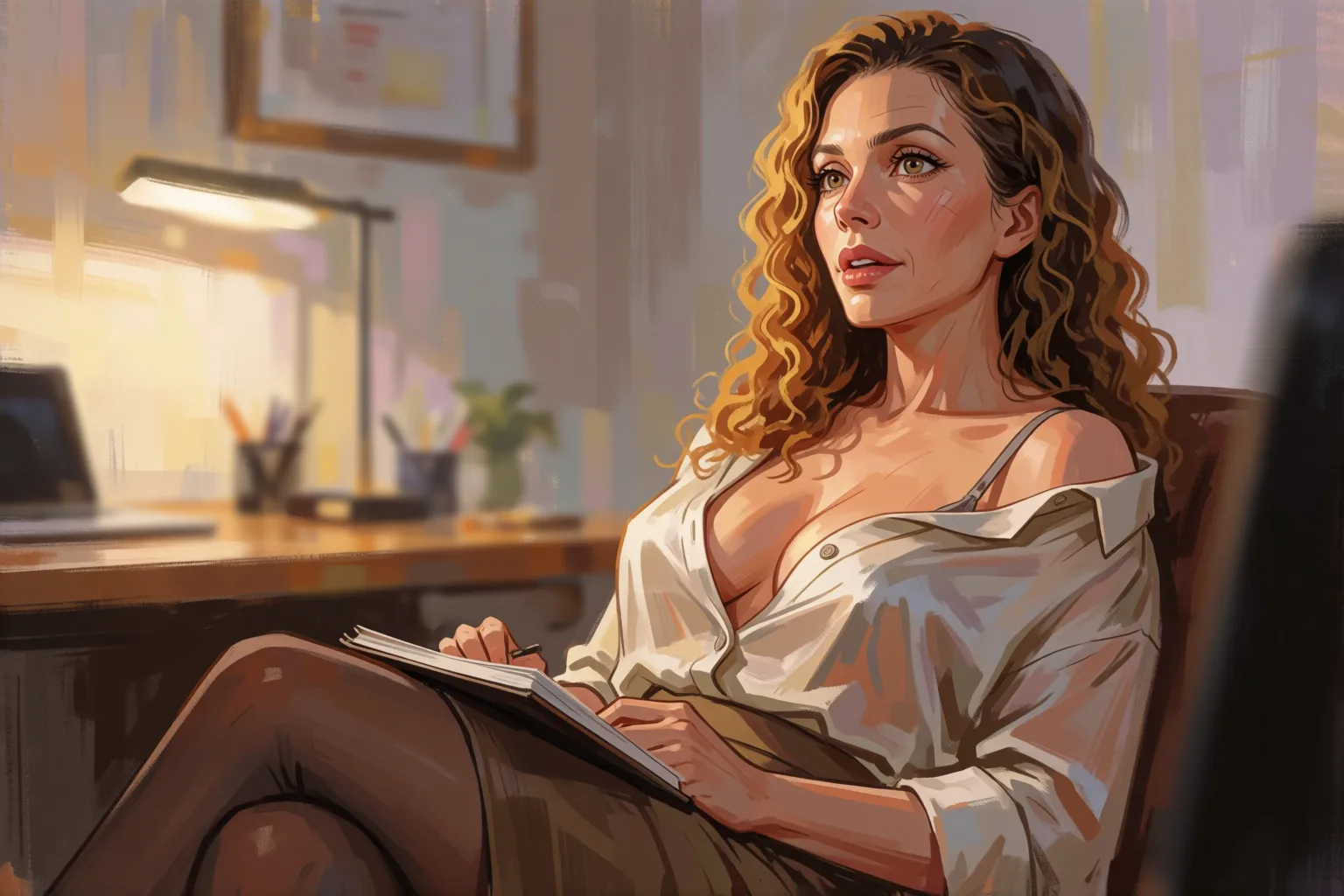 Erotic story illustration: My First Patient Confessed His Secret Fantasy to Me