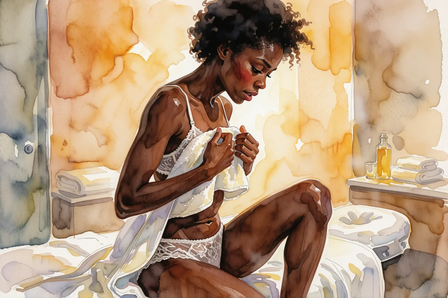 Scene 1 of the story: My First Time with the Friday Client at the Spa