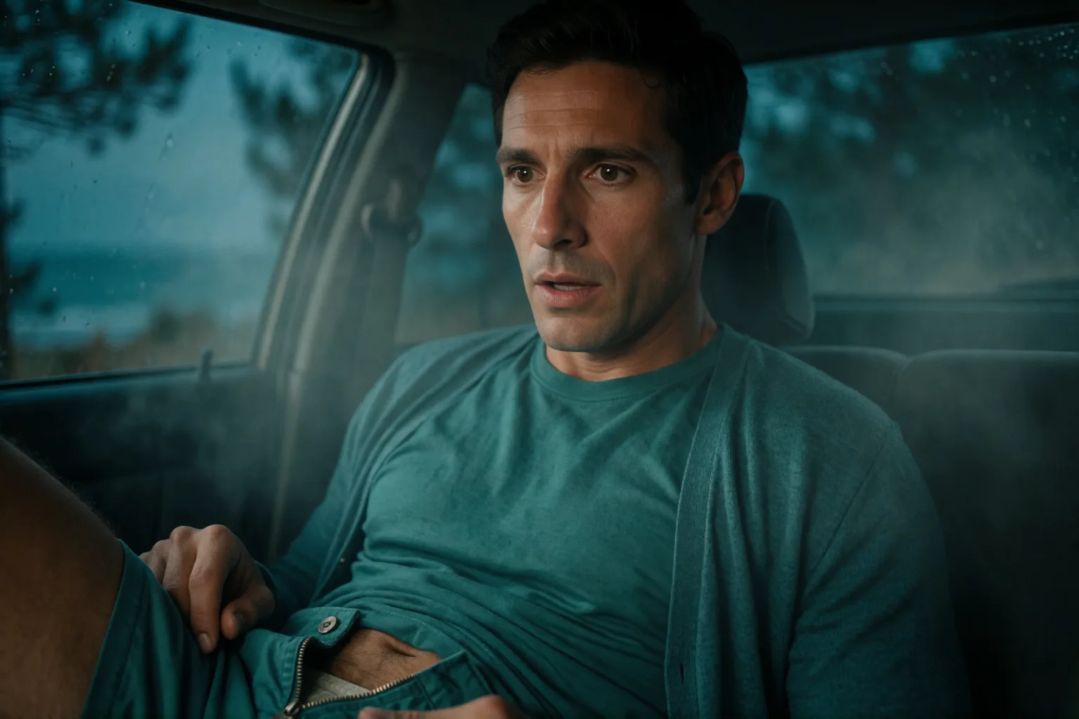 Erotic story illustration: My First Time with a Man Was in That Car