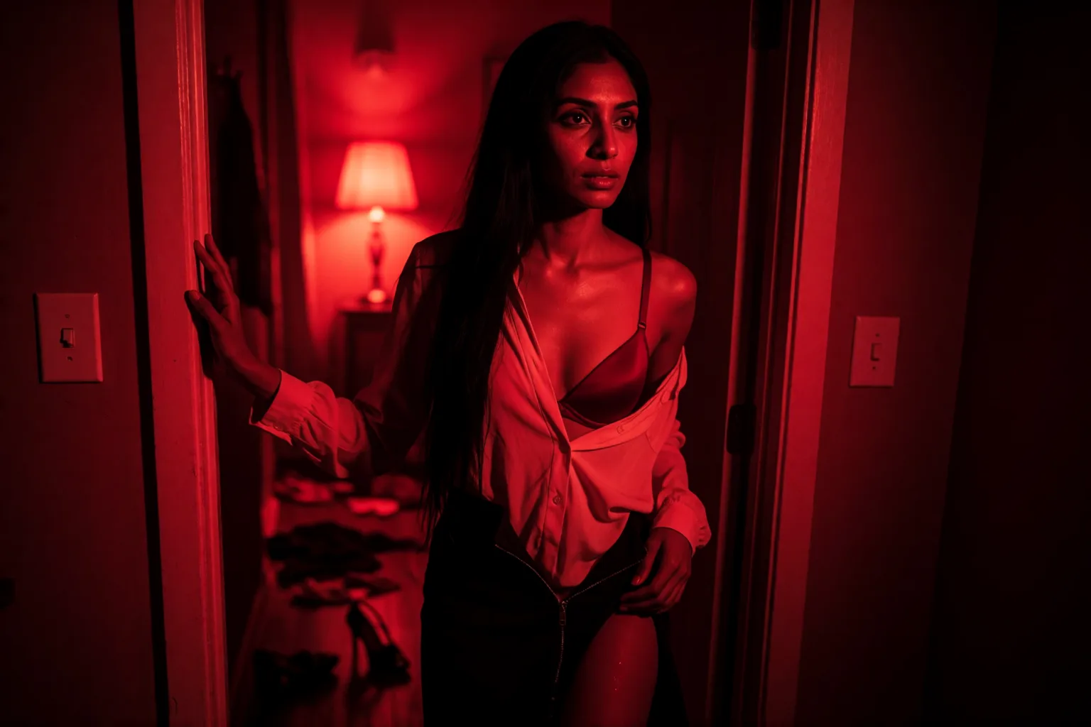 Erotic story illustration: My submissive was waiting for me tied up when I got home from work