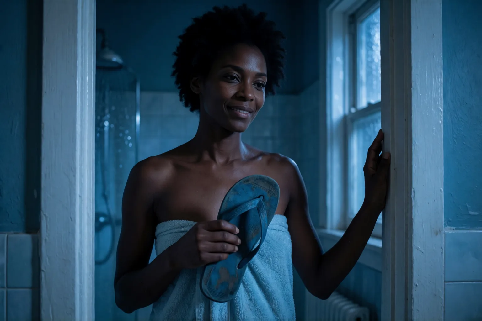 Erotic story illustration: My neighbor discovered my secret and punished me that afternoon