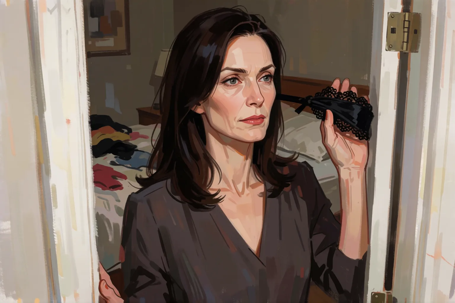 Erotic story illustration: My Neighbor Begged to Be My Slave by Email