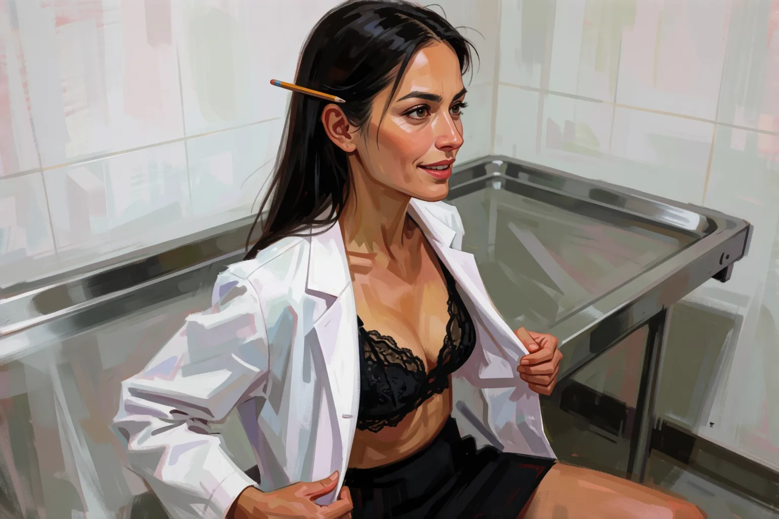 Scene 1 of the story: While My Wife Prayed, I Was with the Veterinarian