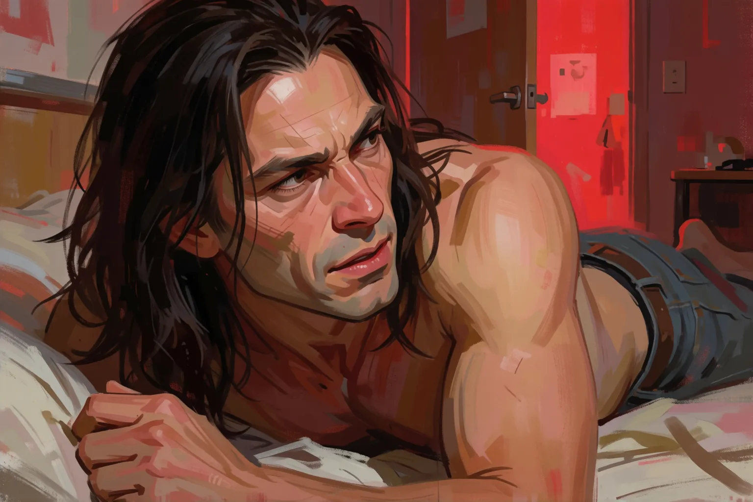 Erotic story illustration: My Roommates Found Me Like This