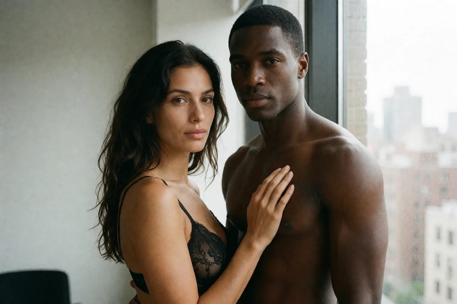 Erotic story illustration: Our game stopped being just messages that morning