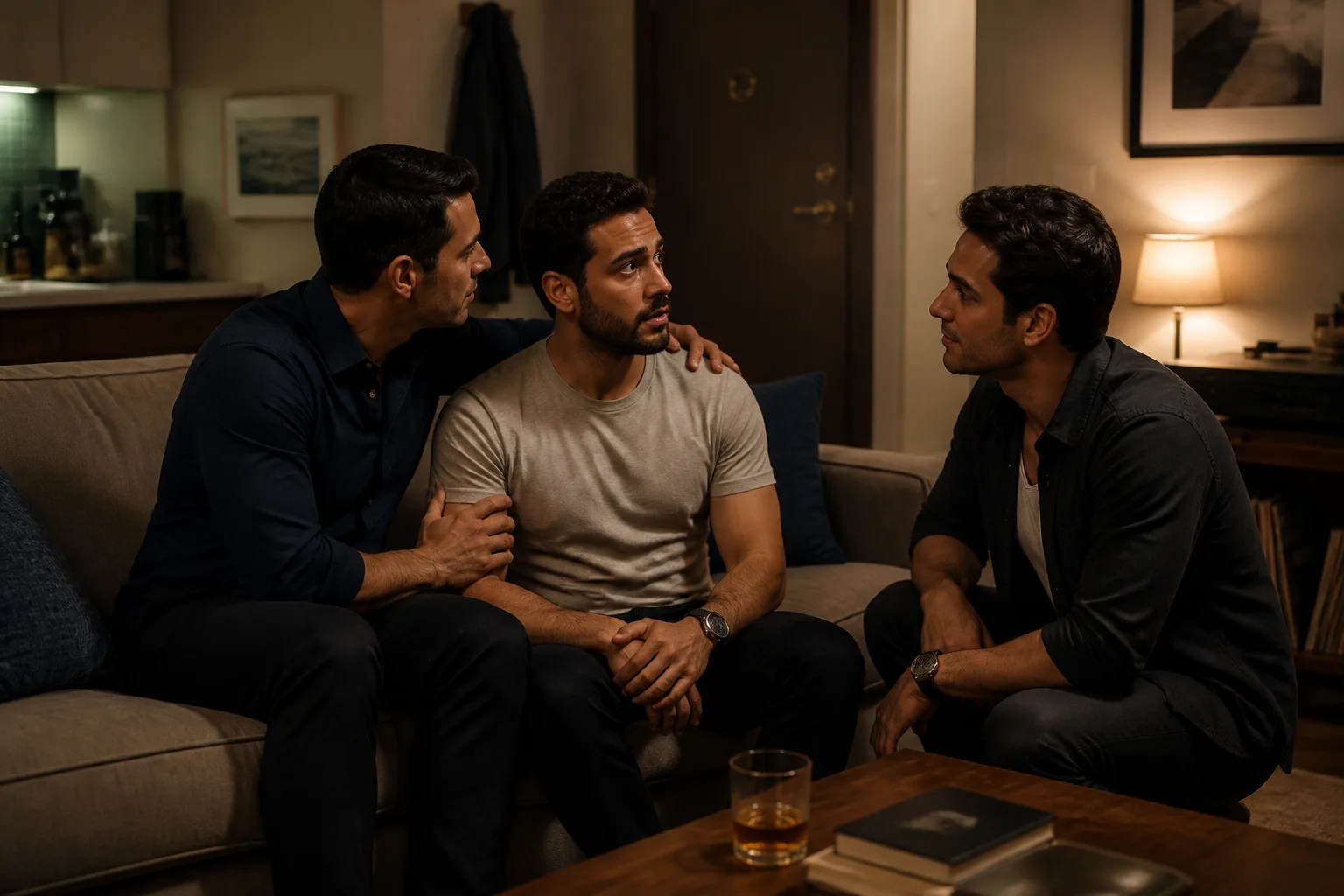 Scene 3 of the story: My First Gay Threesome: The Night I Never Saw Coming