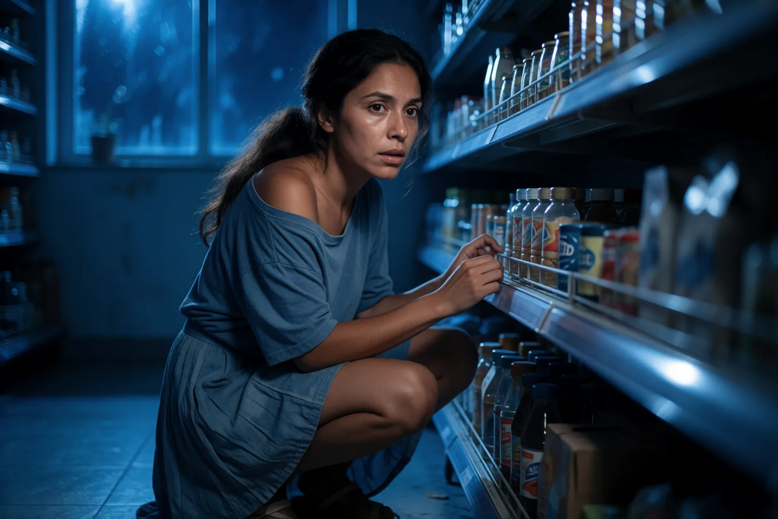 Escena 1 del relato: Probé mi nuevo juguete en pleno supermercado