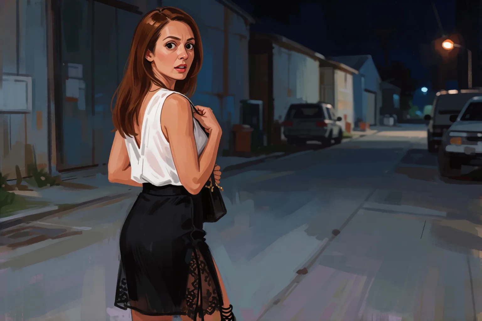Ilustração do conto erótico: Saí para que uns desconhecidos me usassem na rua