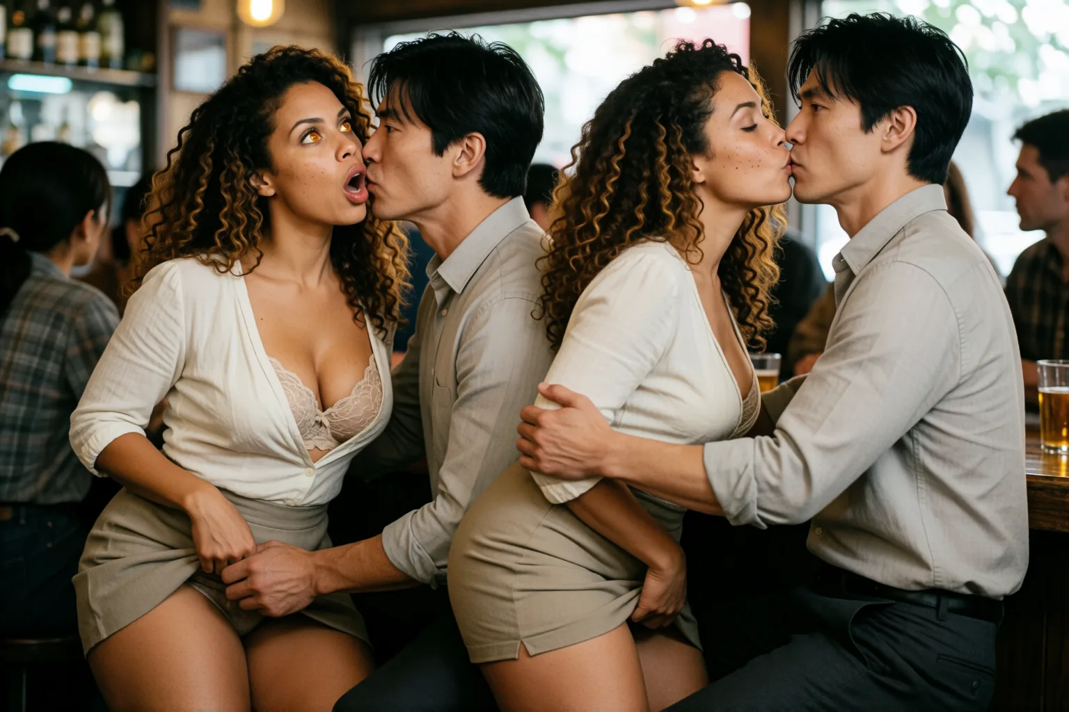 Escena 2 del relato: Salí del bar con un extraño y todo se torció