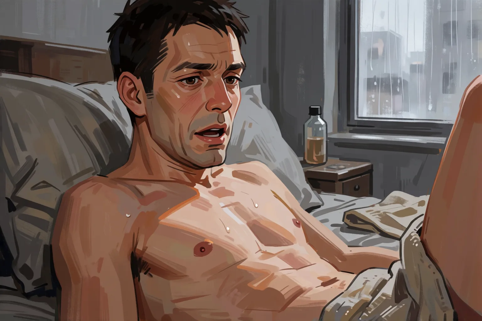 Ilustración del relato erótico: Solo en casa me atreví a probar mi mayor fantasía