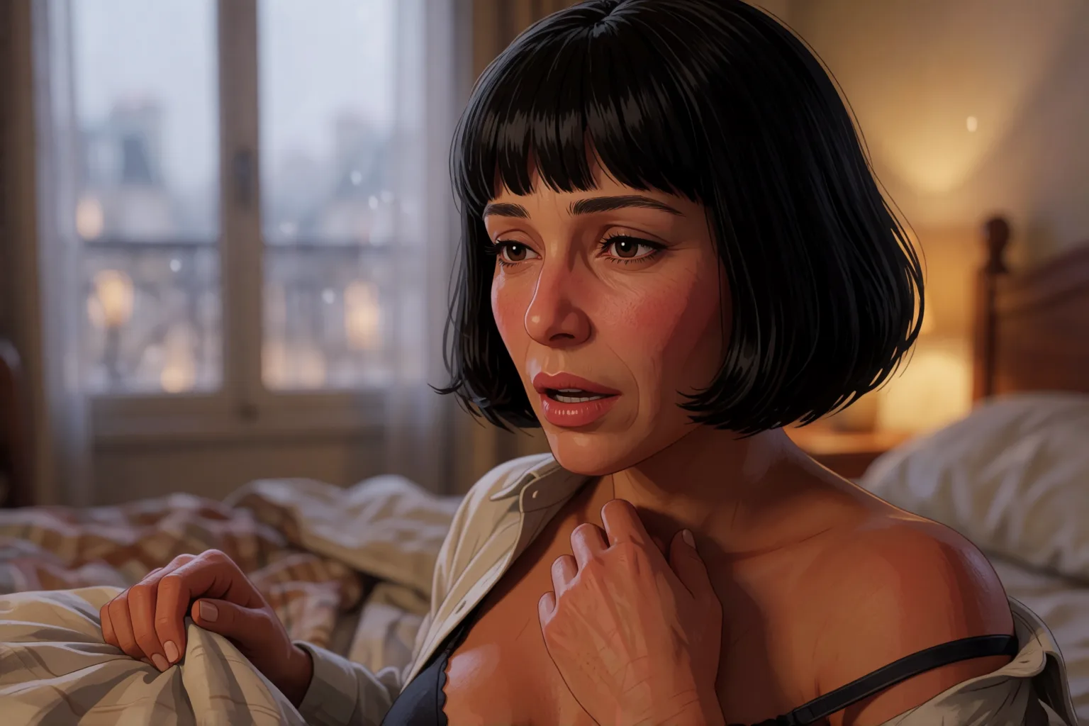 Ilustração do conto erótico: Voltei a Paris pela mulher que tinha mentido para mim